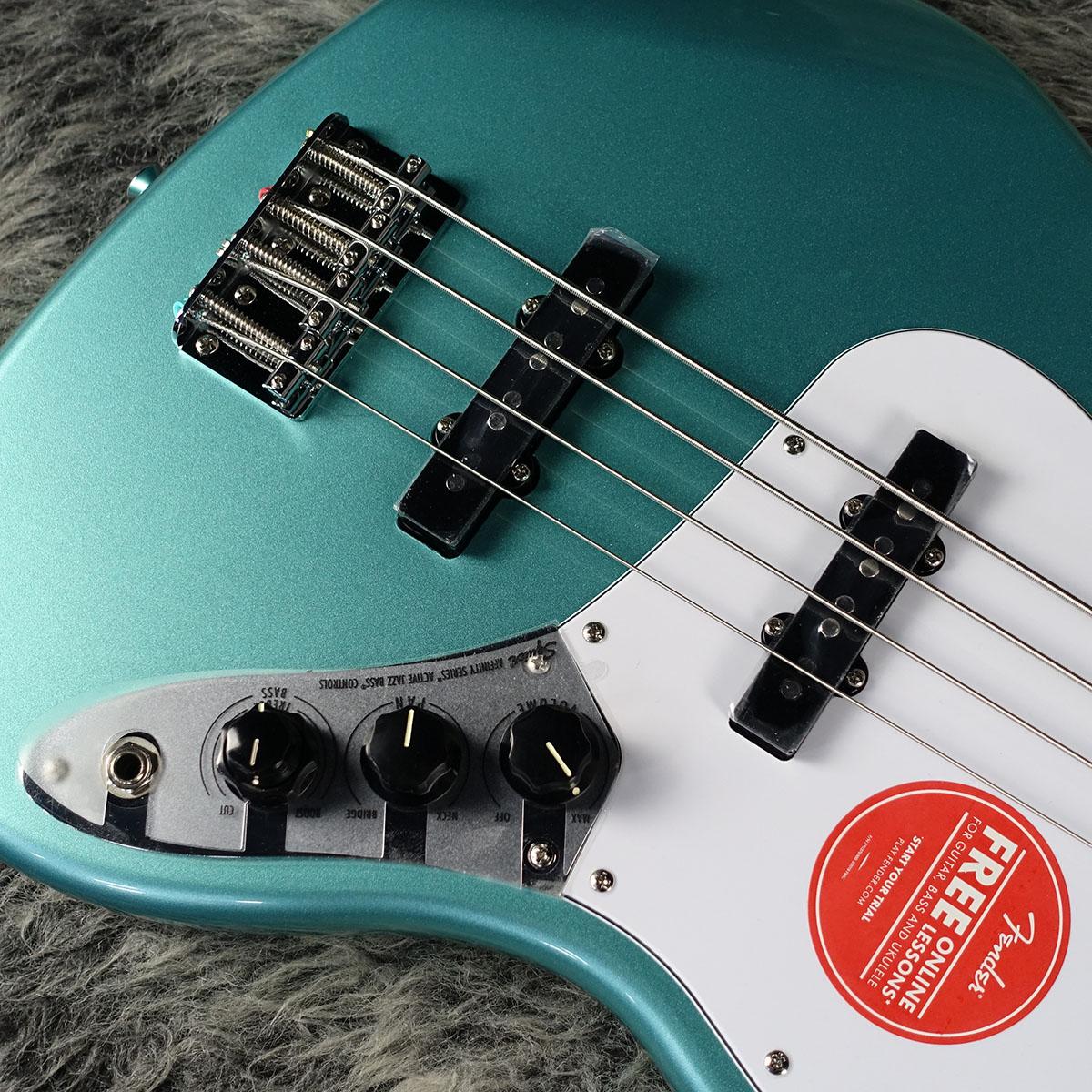 エレキベース JBタイプ（アクティブ） Affinity Series Active Jazz Bass Mystic Sea Foam Green Squier