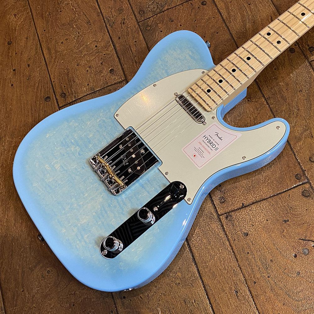 2024 Collection Made in Japan Hybrid II Telecaster Flame Celeste