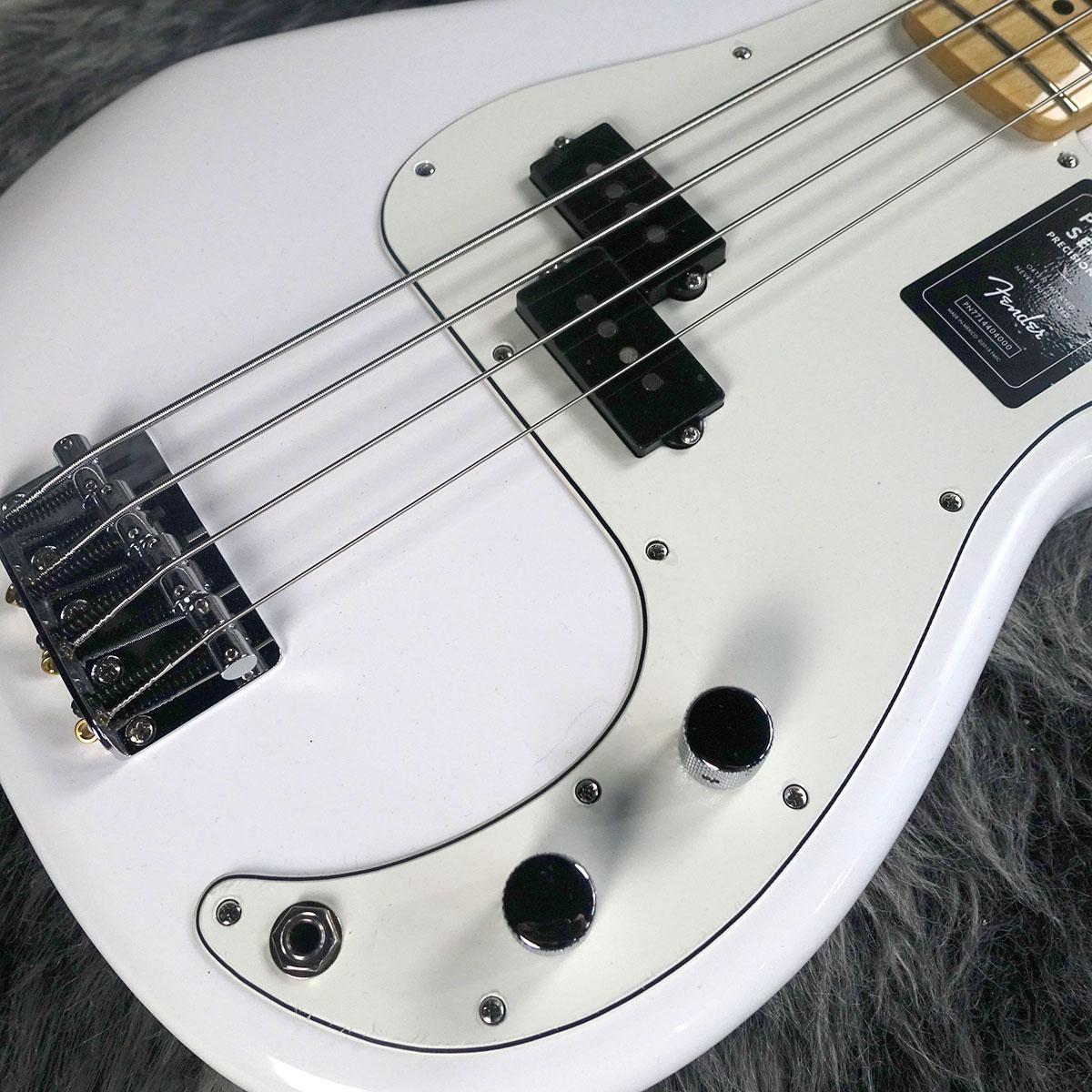 Player Precision Bass Maple Fingerboard Polar White Fender Mexico