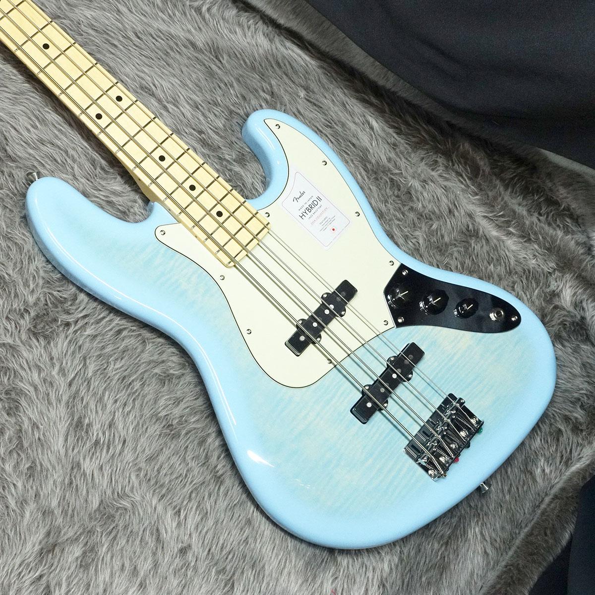 【新品未使用】Fender Jazz Bass エレキベース 2024 Collection Made in Japan Hybrid II Jazz Bass MN Flame Celeste