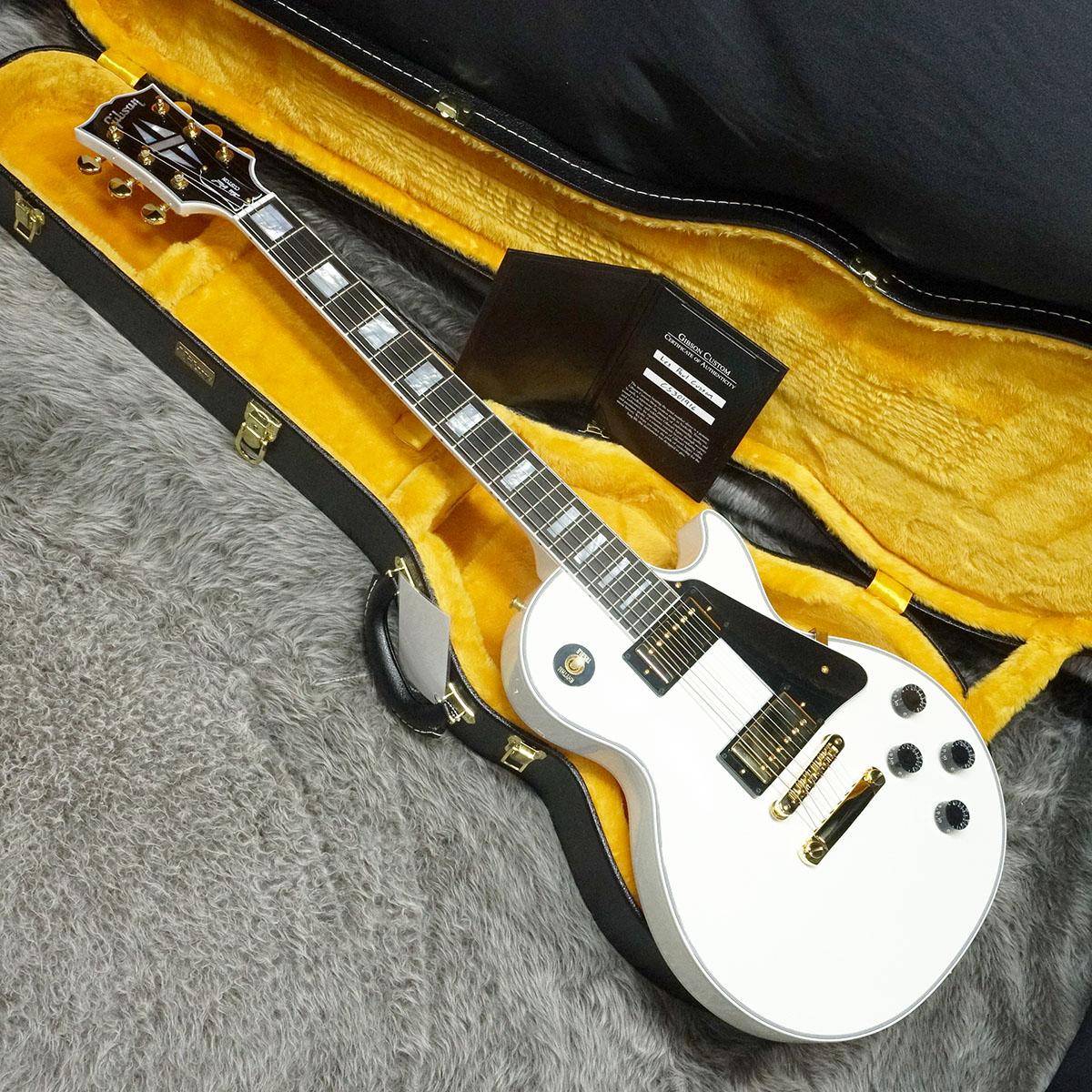 Les Paul Custom Ebony Fingerboard Alpine White Gibson Custom Shop