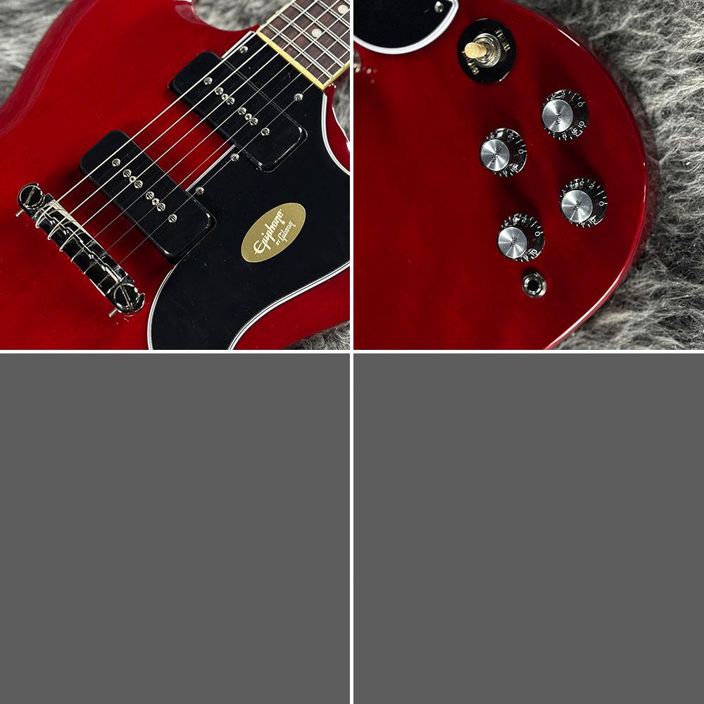 Epiphone SG Pro レフティーレッド、エレキギター Inspired by Gibson SG Special P-90 Cherry Red Epiphone