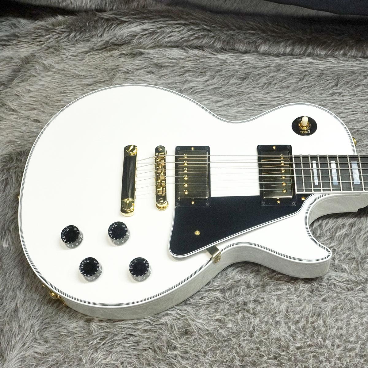 Les Paul Custom Ebony Fingerboard Alpine White Gibson Custom Shop