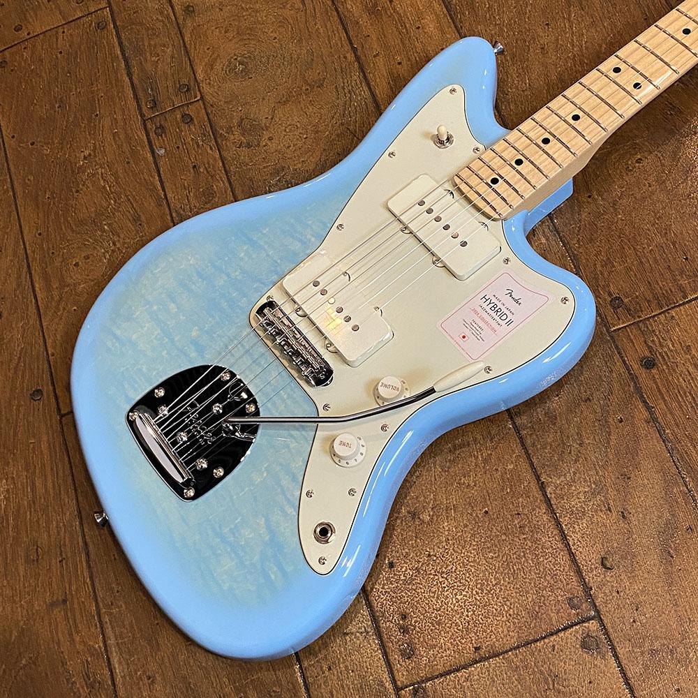 2024 Collection Made in Japan Hybrid II Jazzmaster Flame Celeste
