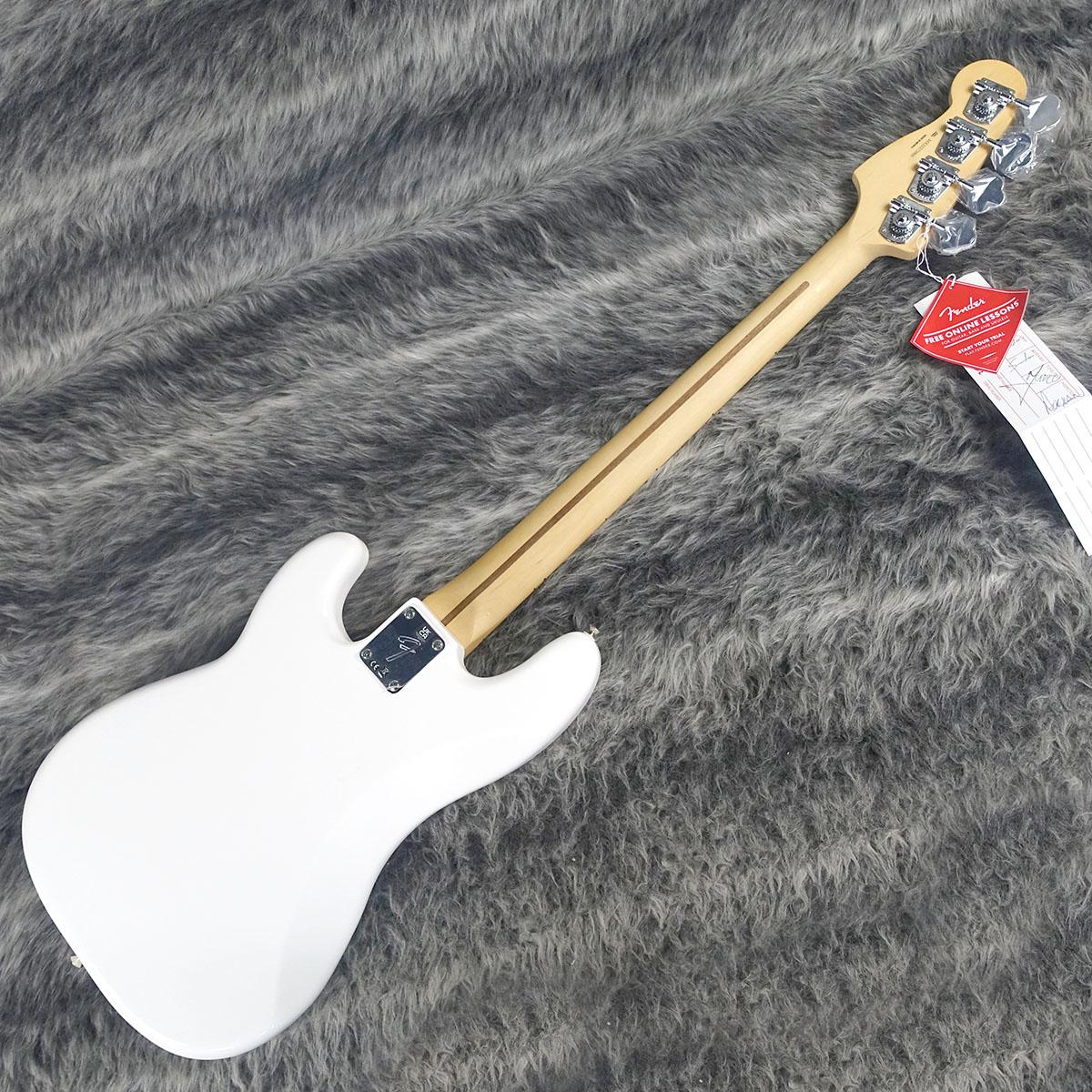 Player Precision Bass Maple Fingerboard Polar White Fender Mexico