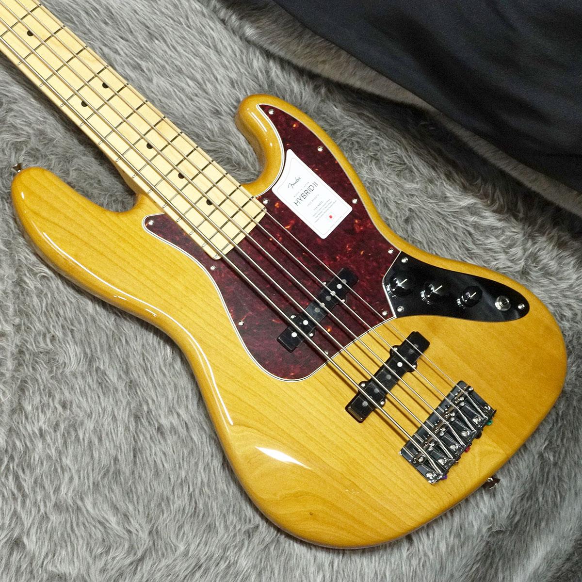 Made in Japan Hybrid II Jazz Bass V MN Vintage Natural Fender