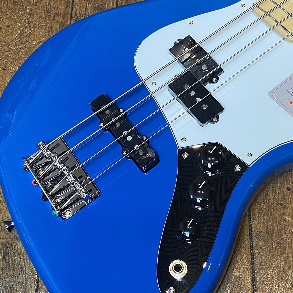 2024 Collection Made in Japan Hybrid II Jazz Bass PJ Forest Blue