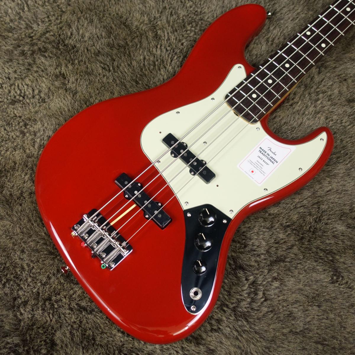 2023 Collection Made in Japan Traditional 60s Jazz Bass Aged Dakota Red