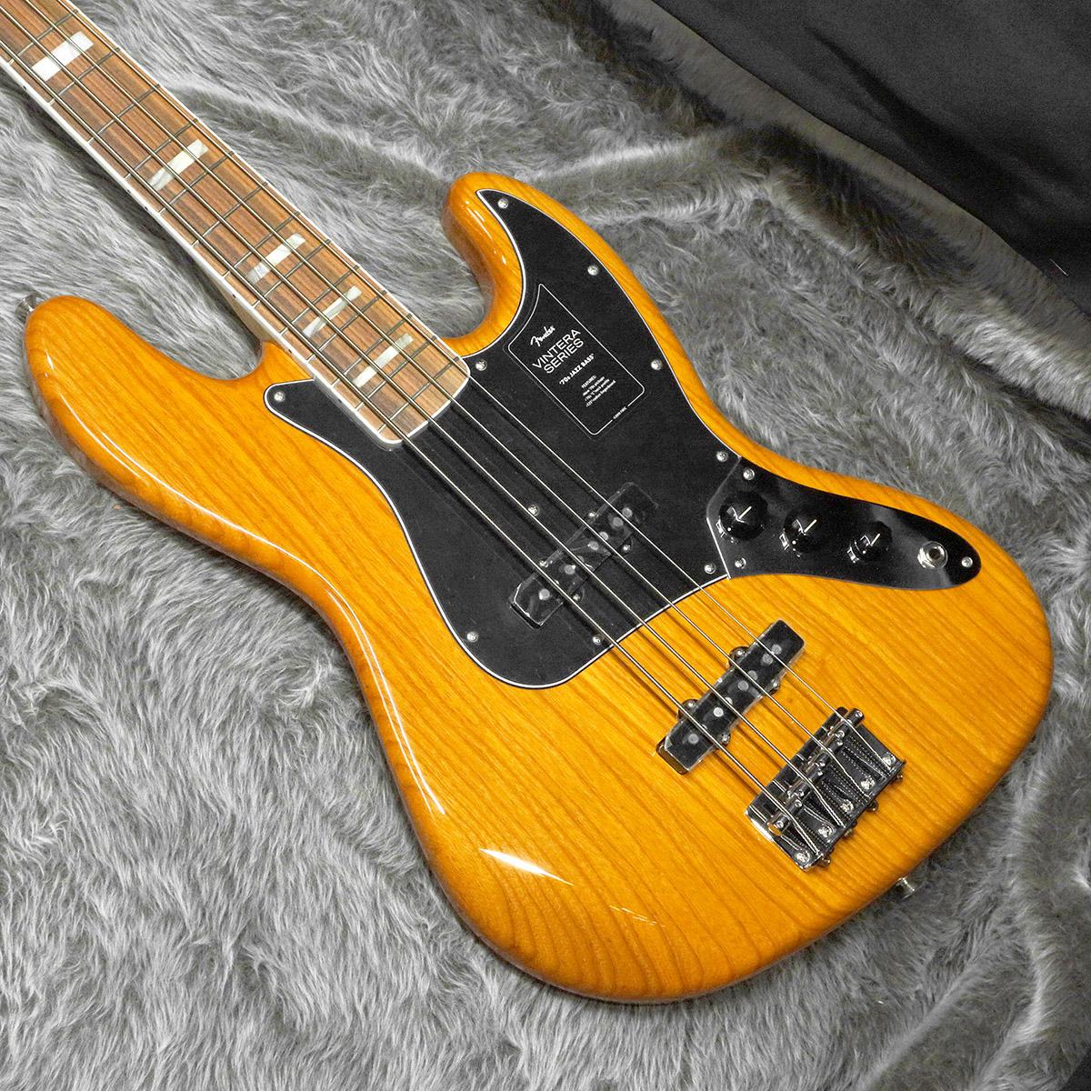 Fender Mexico Vintera 70s Jazz Bass PF Aged Natural 《アウトレット》 <フェンダーメキシコ>｜平野楽器  ロッキン オンラインストア