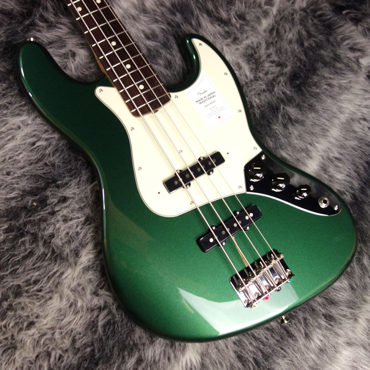 2023 Collection Made in Japan Traditional 60s Jazz Bass Aged Sherwood Green  Metallic