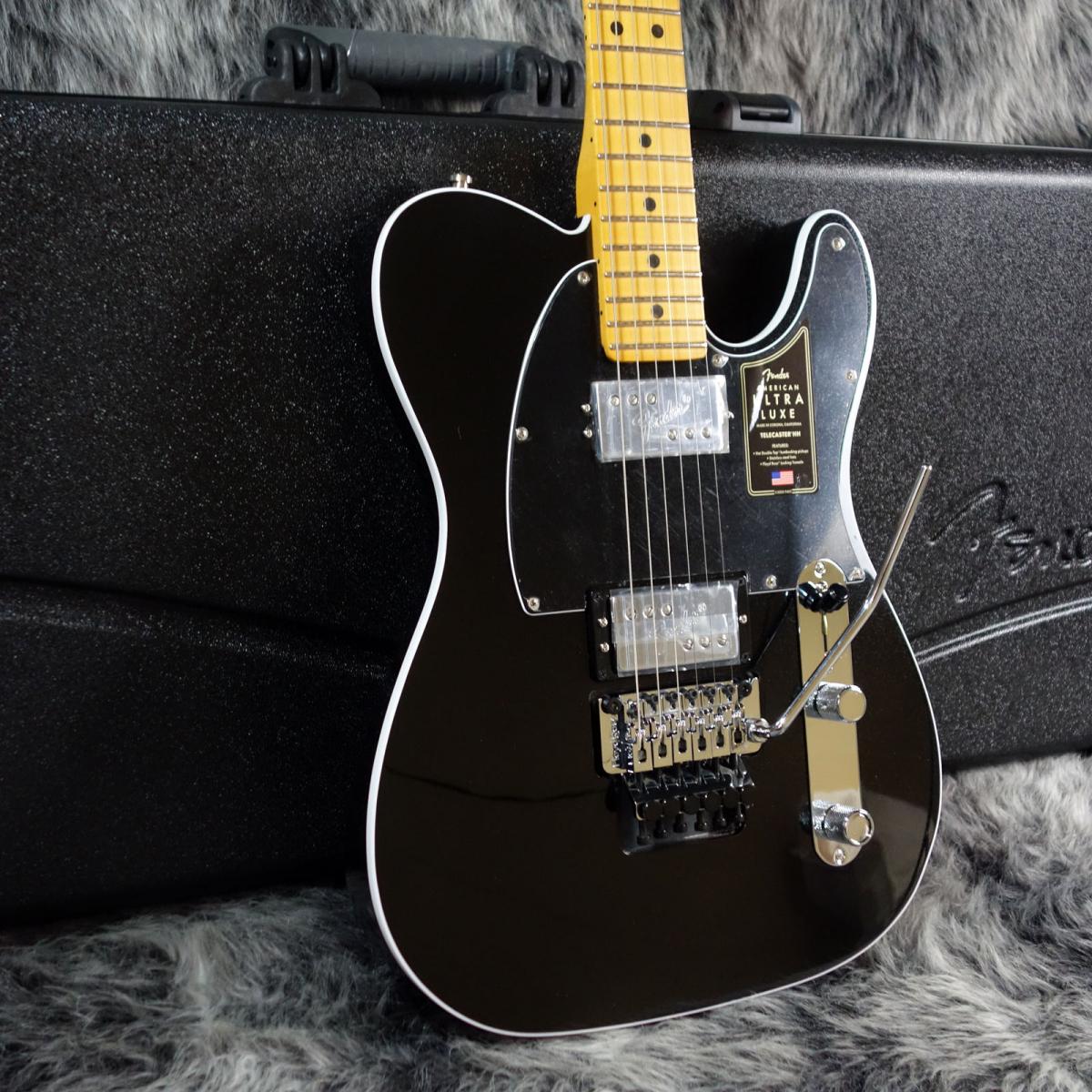 Fender USA American Ultra Luxe Telecaster Floyd Rose HH Maple Fingerboard  Mystic Black <フェンダーユーエスエー>｜平野楽器 ロッキン オンラインストア