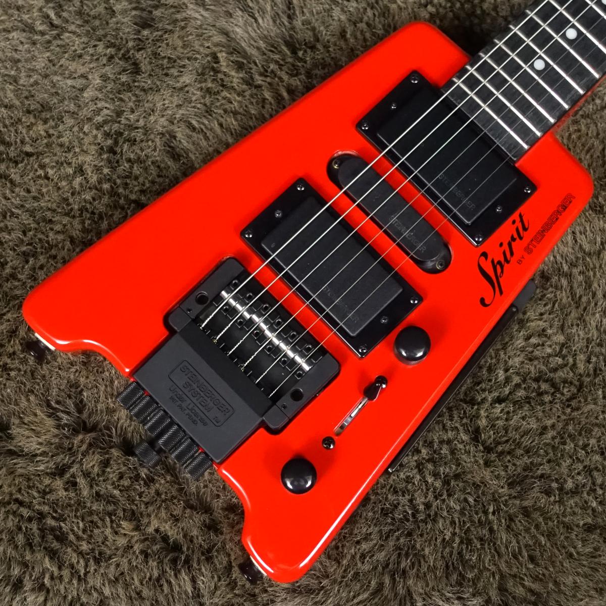 Steinberger Spirit GT-Pro Deluxe Hot Rod Red【ストリングアダプター