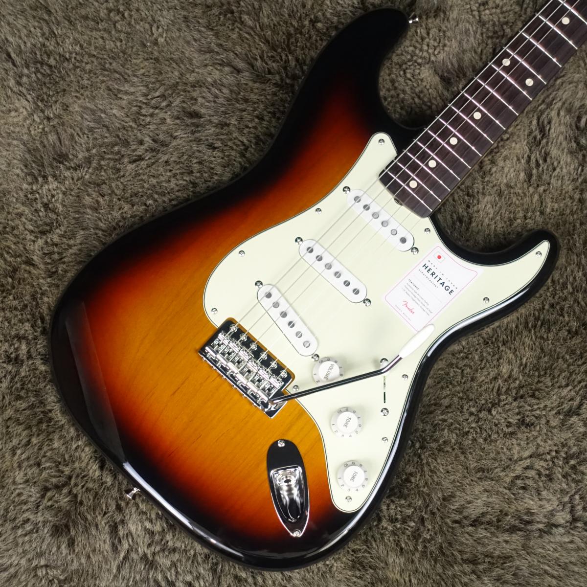 3-Color　Fender　Heritage　Stratocaster　Made　in　Japan　60s　Sunburst｜平野楽器　ロッキン　オンラインストア