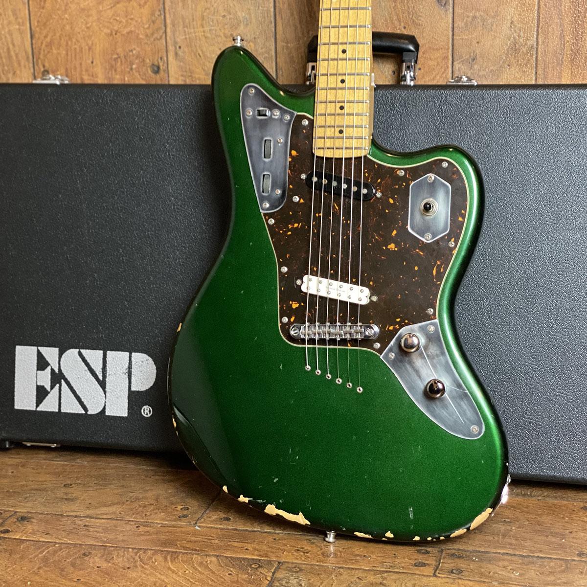 ESP Custom Jaguar Type Metallic Green <イーエスピー>｜平野楽器