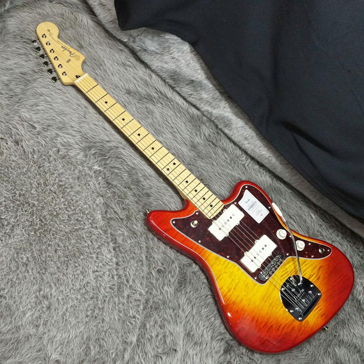 Fender 2024 Collection Made in Japan Hybrid II Jazzmaster MN Flame Sunset  Orange Transparent｜平野楽器 ロッキン オンラインストア