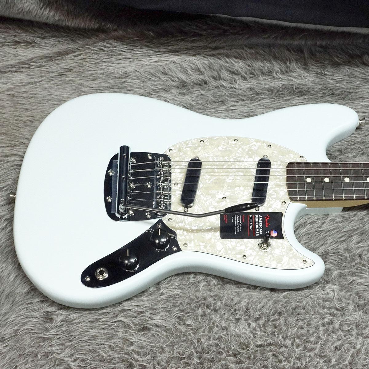 Fender American Performer Mustang RW Sonic Blue｜平野楽器 ロッキン オンラインストア