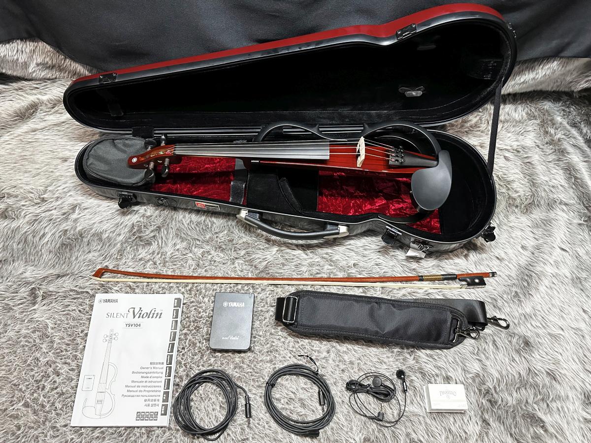 YAMAHA SILENT Violin YSV104 BR ハードケース＆弓セット