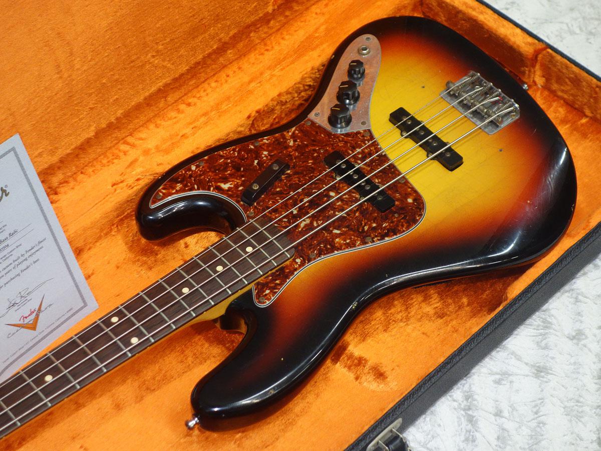 Fender Custom Shop 2005 1964 Jazz Bass Relic 3-Tone Sunburst 