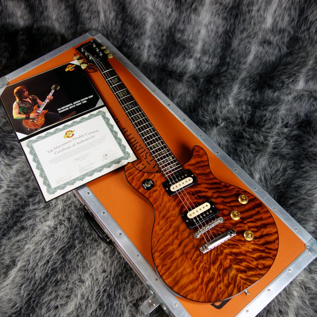 Gibson Custom Shop Tak Matsumoto DC Quilt Brown Burst 1st Edition 