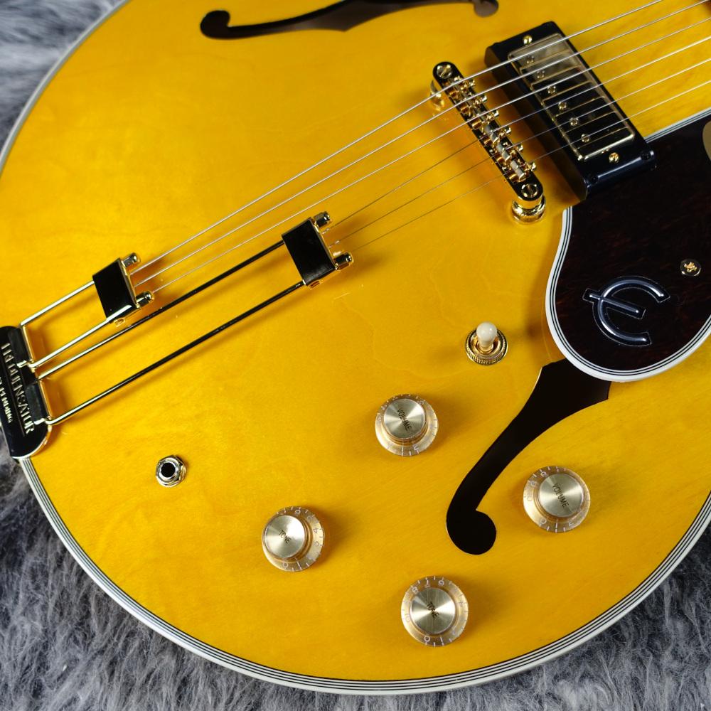 エピフォン　エレキギター ナチュラル　トラ目 Epiphone Sheraton Natural <エピフォン>｜平野楽器 ロッキン