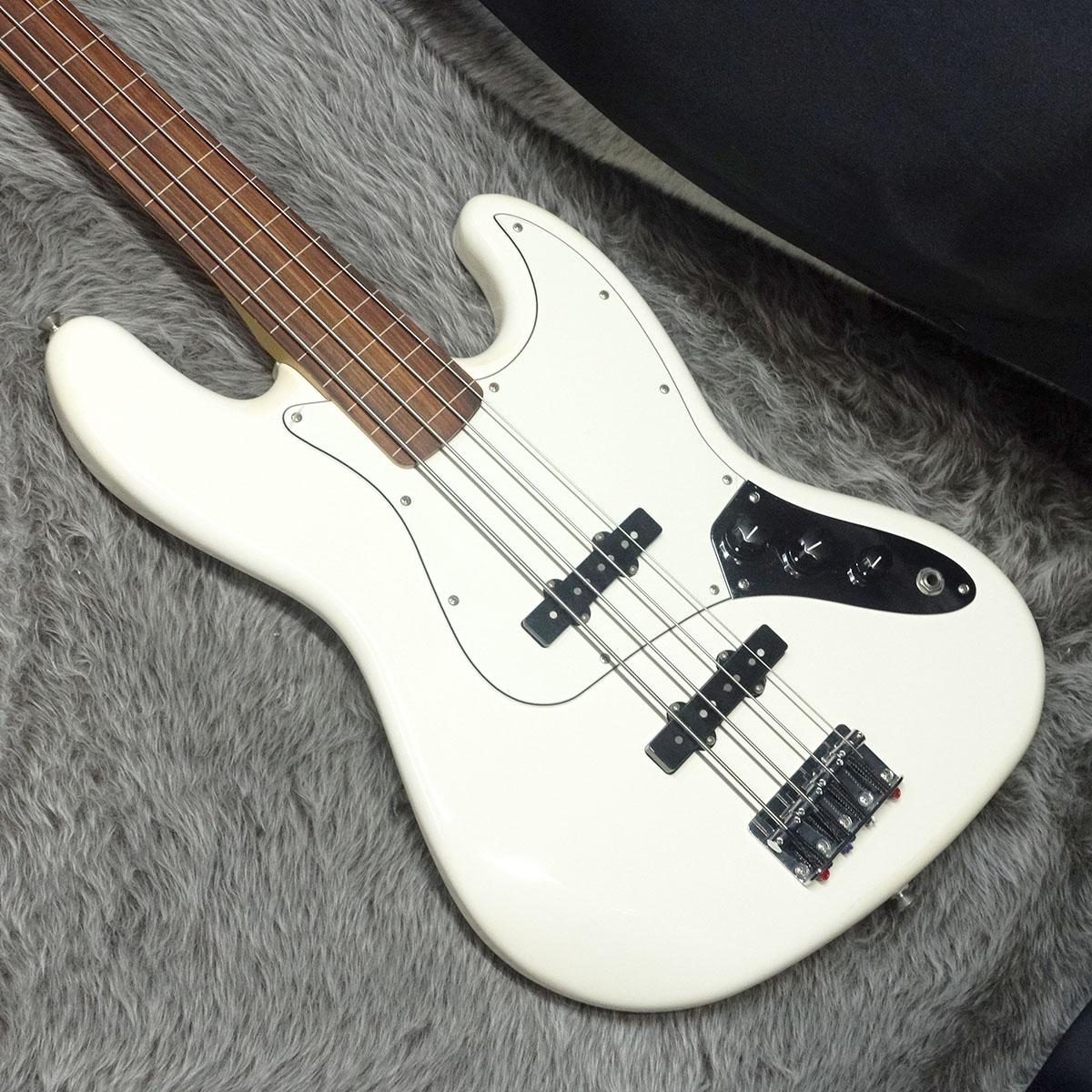 Fender Player Jazz Bass PF Fretless Polar White｜平野楽器 ロッキン