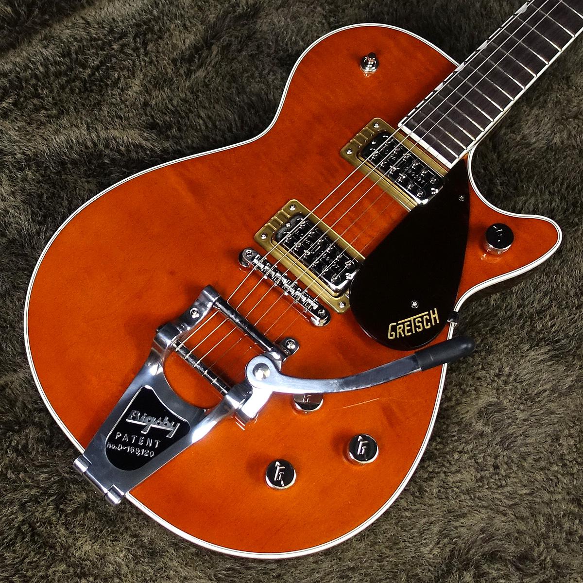 Gretsch G6128T Players Edition Duo Jet with Bigsby Round-Up Orange