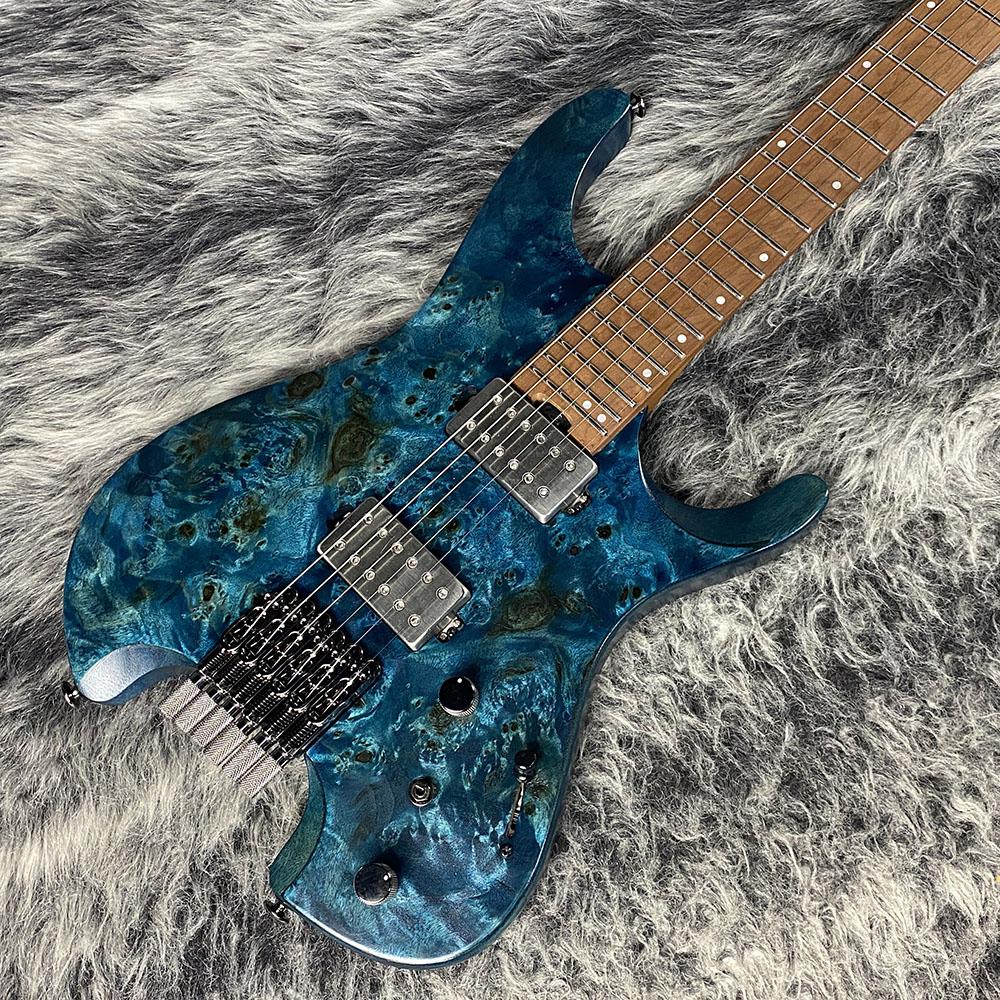 ギター Ibanez Q52pb-COL Ibanez Q52PB-COL (Cosmic Blue Low Gloss) Headless electric
