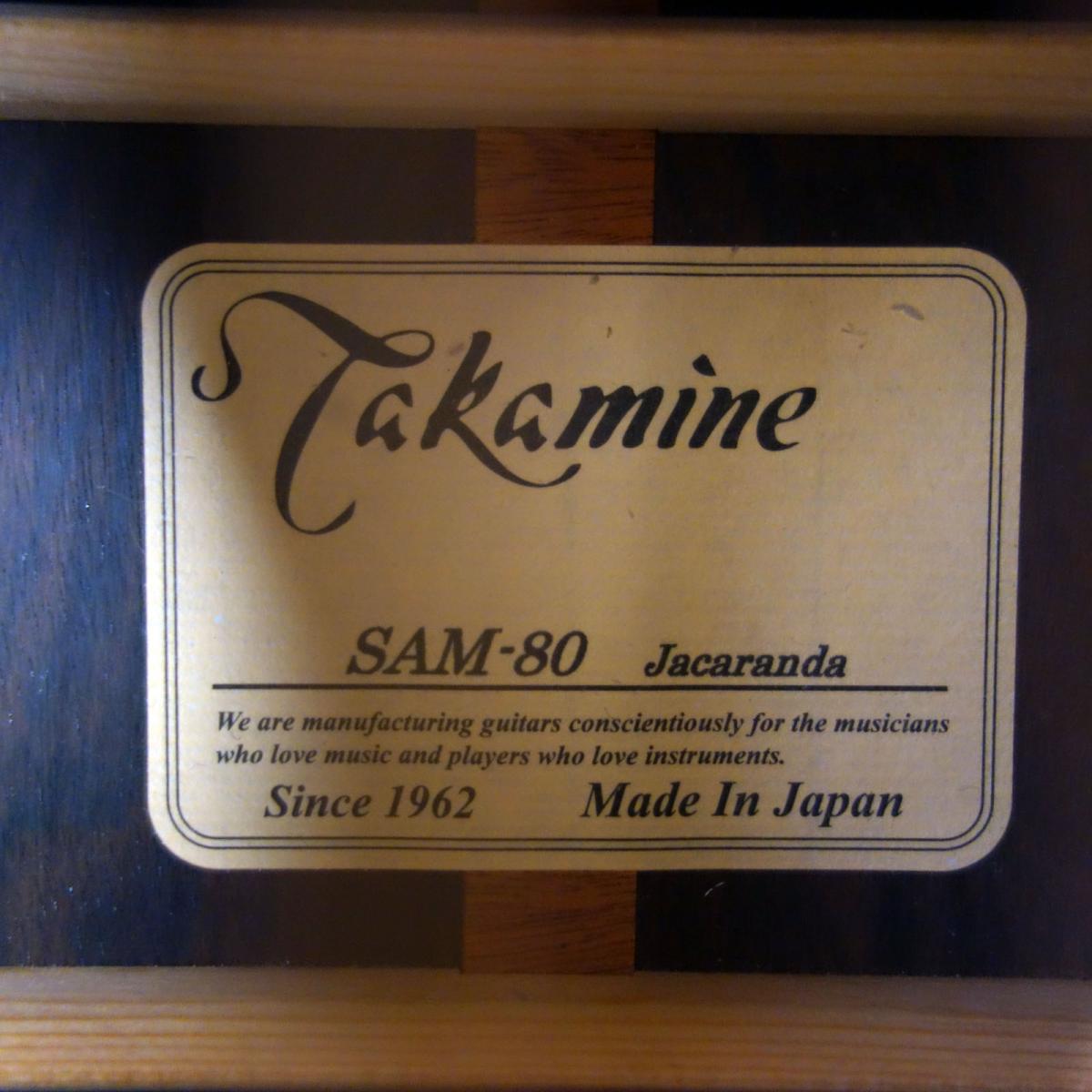 Takamine SAM-80 Jacarand-