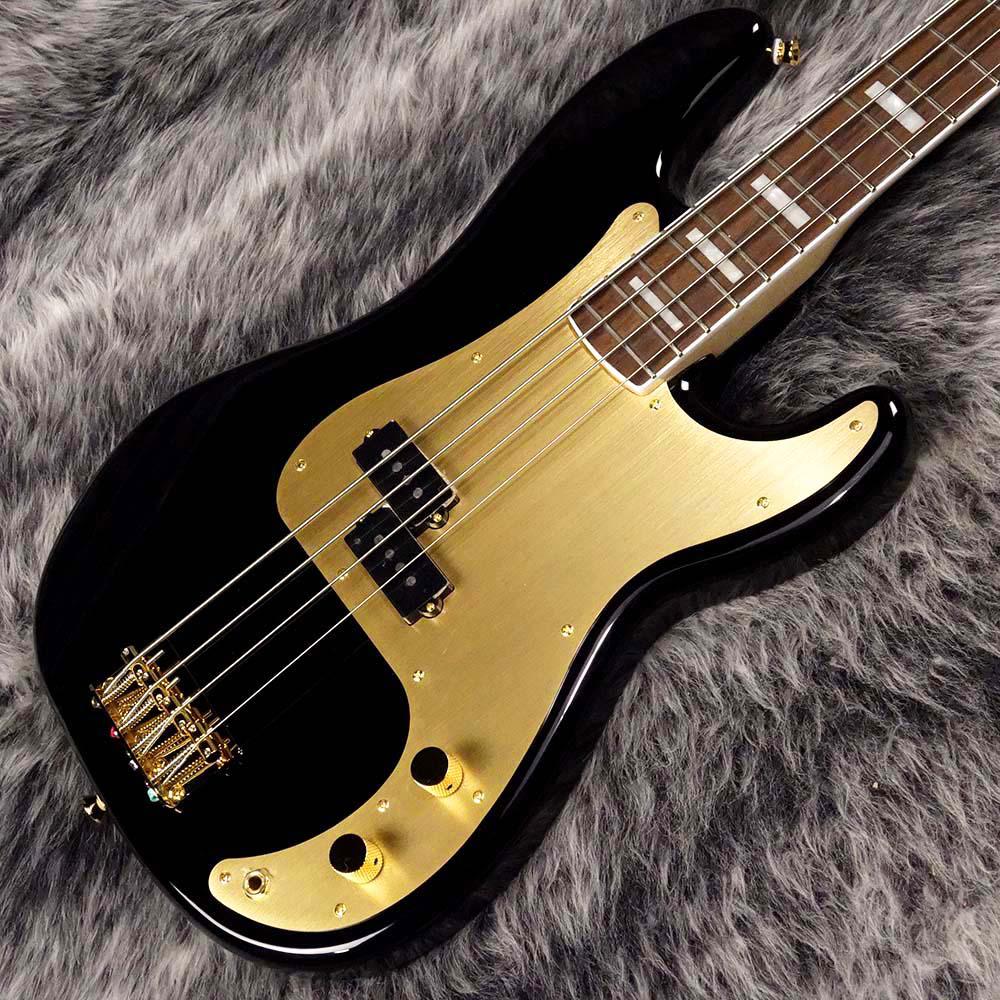 Squier 40th Anniversary Precision Bass Gold Edition Black ...
