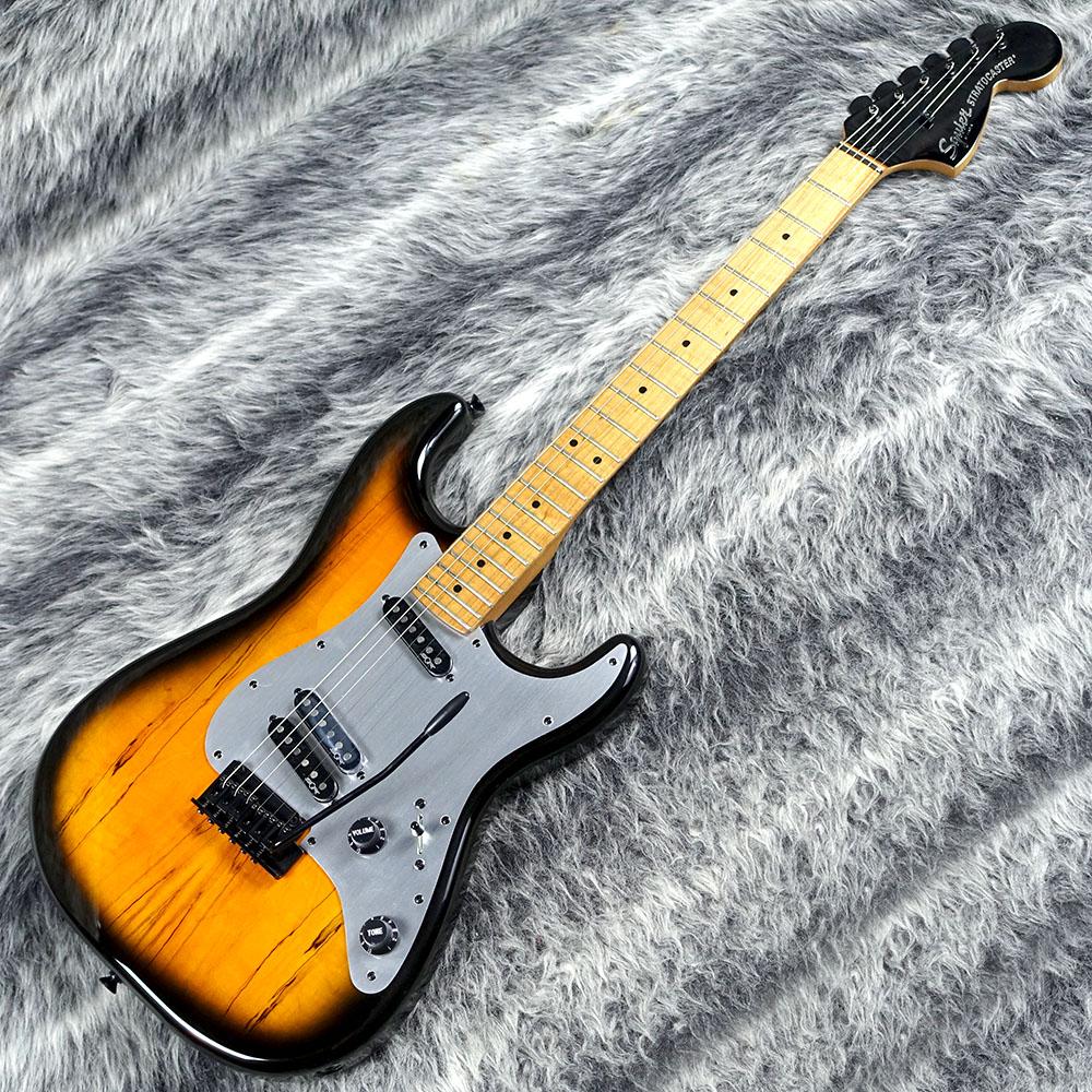 FSR Contemporary Exotic Stratocaster Special Spalted Maple Roasted Maple  Fingerboard Silver Anodized Pickguard 2-Color Sunburst