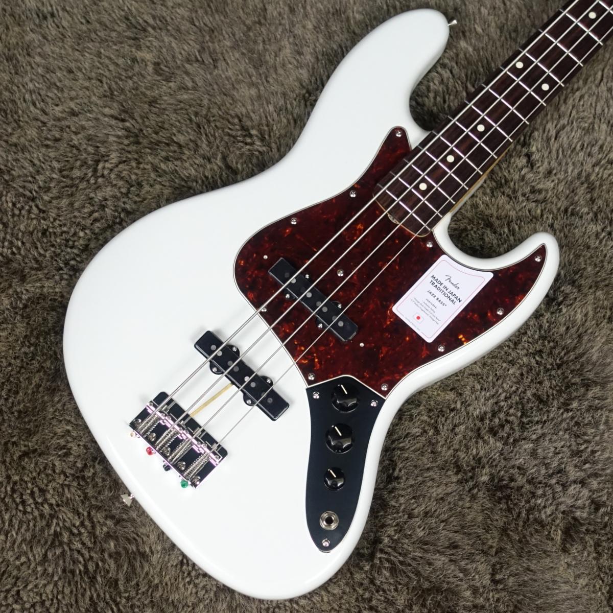 Fender Made in Japan Traditional 60s Jazz Bass Olympic White｜平野