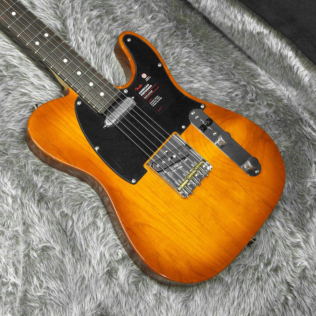 American performer deals telecaster honey burst