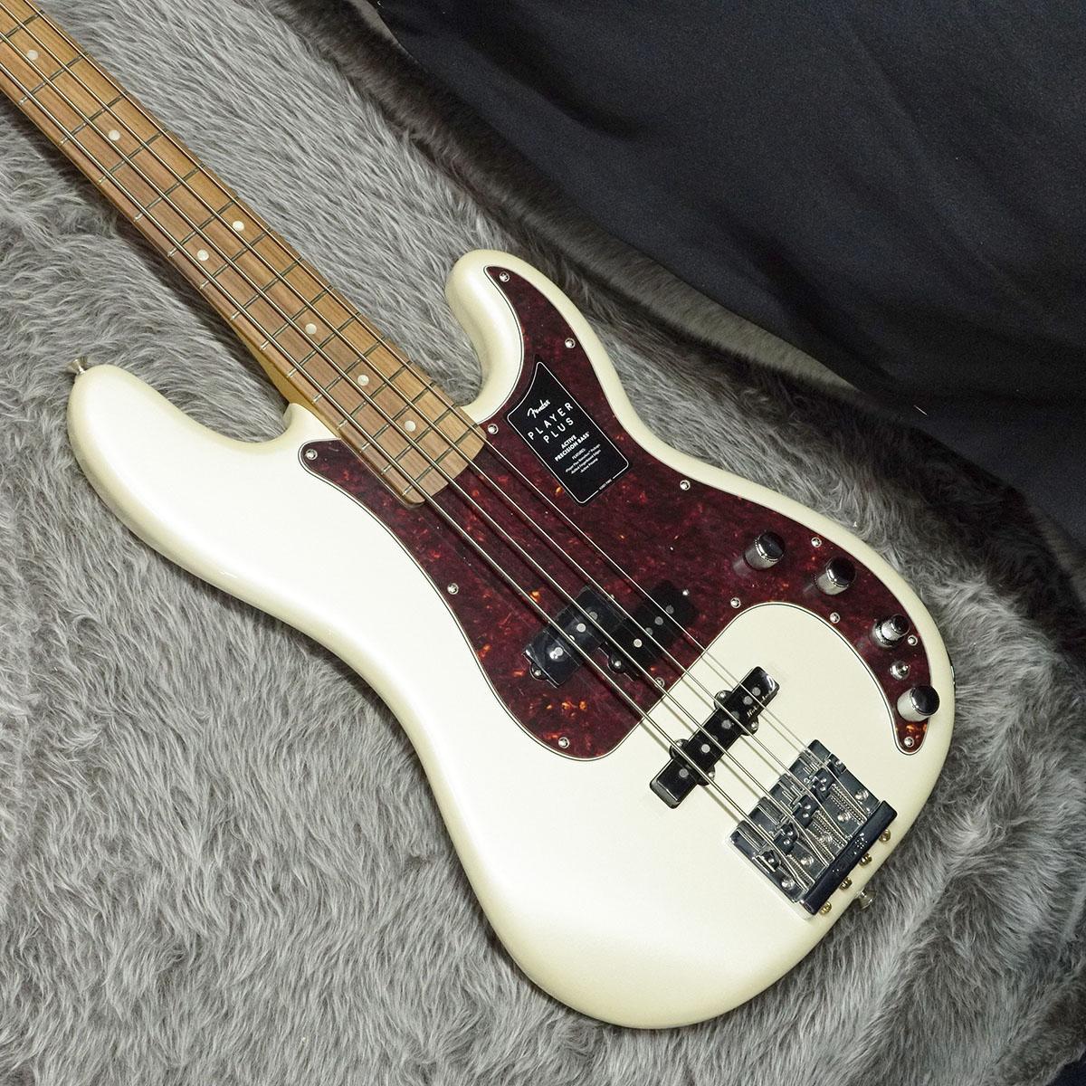 Fender Player Plus Precision Bass PF Olympic Pearl｜平野楽器