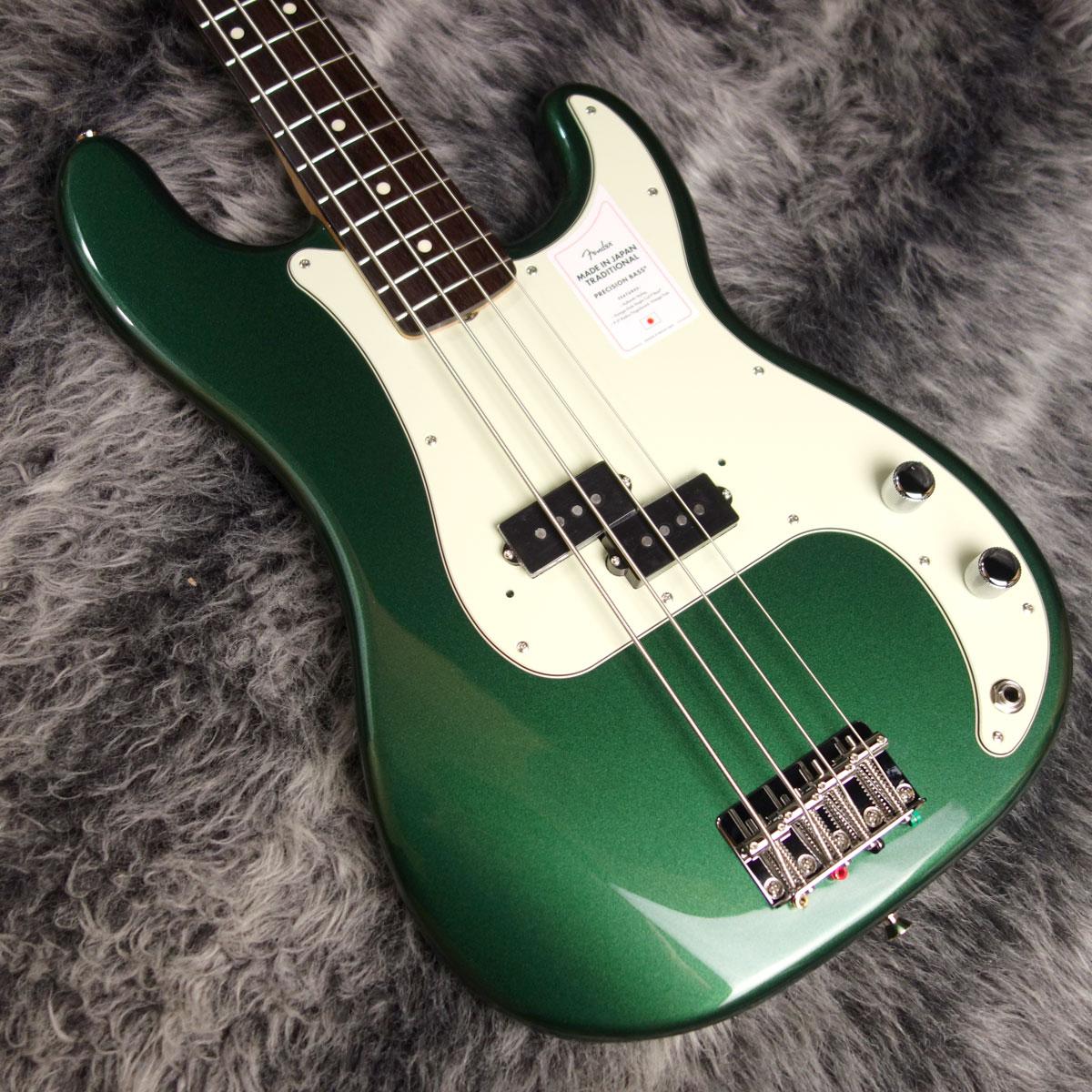 2023 Collection Made in Japan Traditional 60s Precision Bass Aged Sherwood  Green Metallic