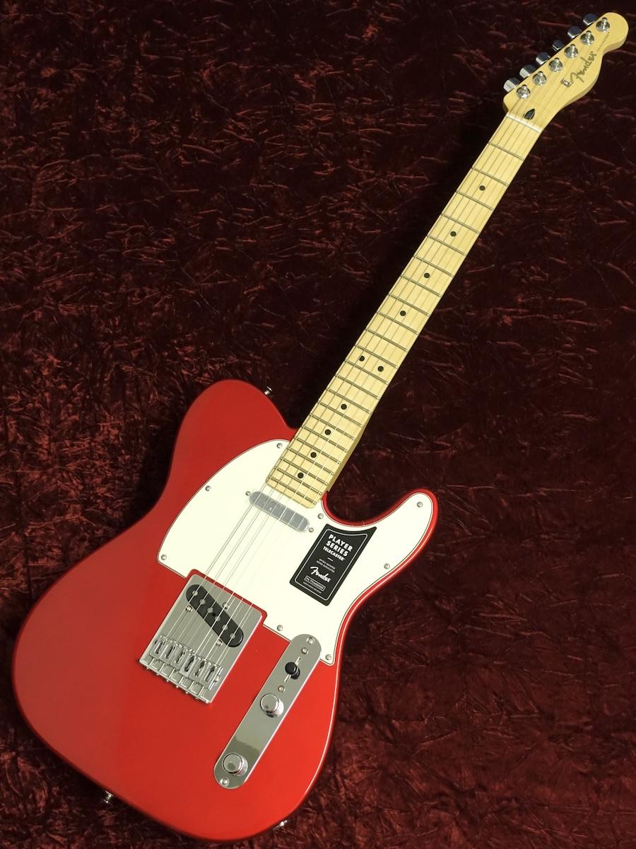 Fender Mexico Player Telecaster Maple Fingerboard Candy Apple Red ...
