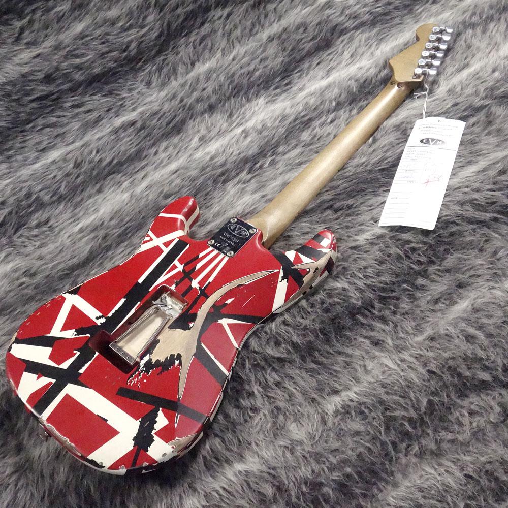 EVH Striped Series Frankenstein Frankie MN Red with Black Stripes