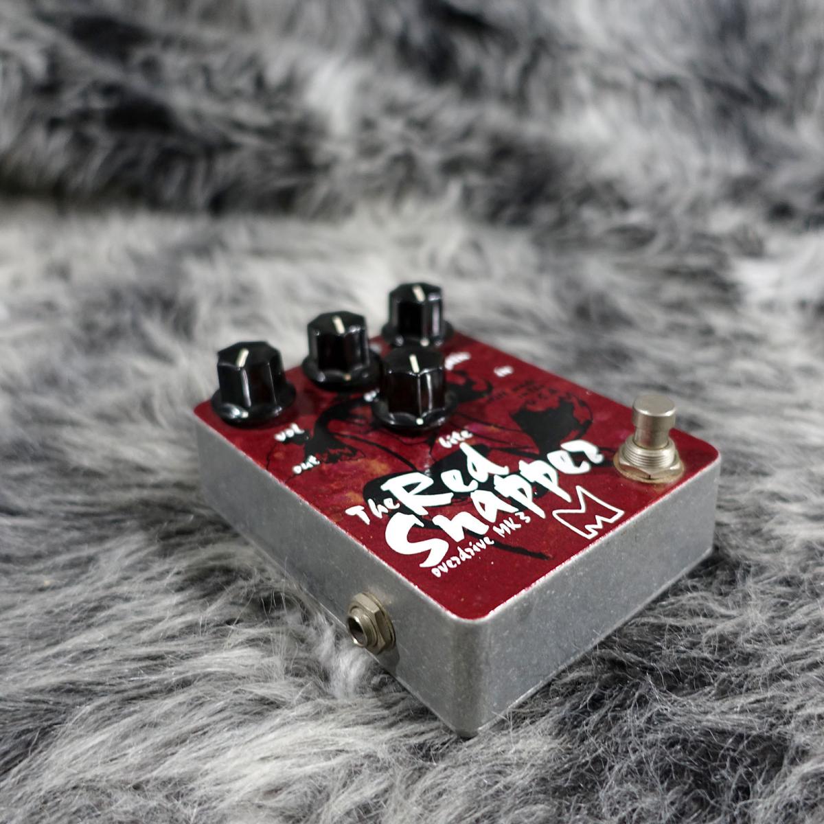 ギター Menatone The Red Snapper overdrive MK 3 Menatone 3 Knob Red Snapper Mojo Big Box Overdrive Guitar