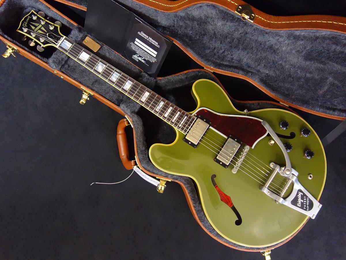 Gibson Memphis ES-355 w/Bigsby VOS 2015 Limited Run Olive Drab 