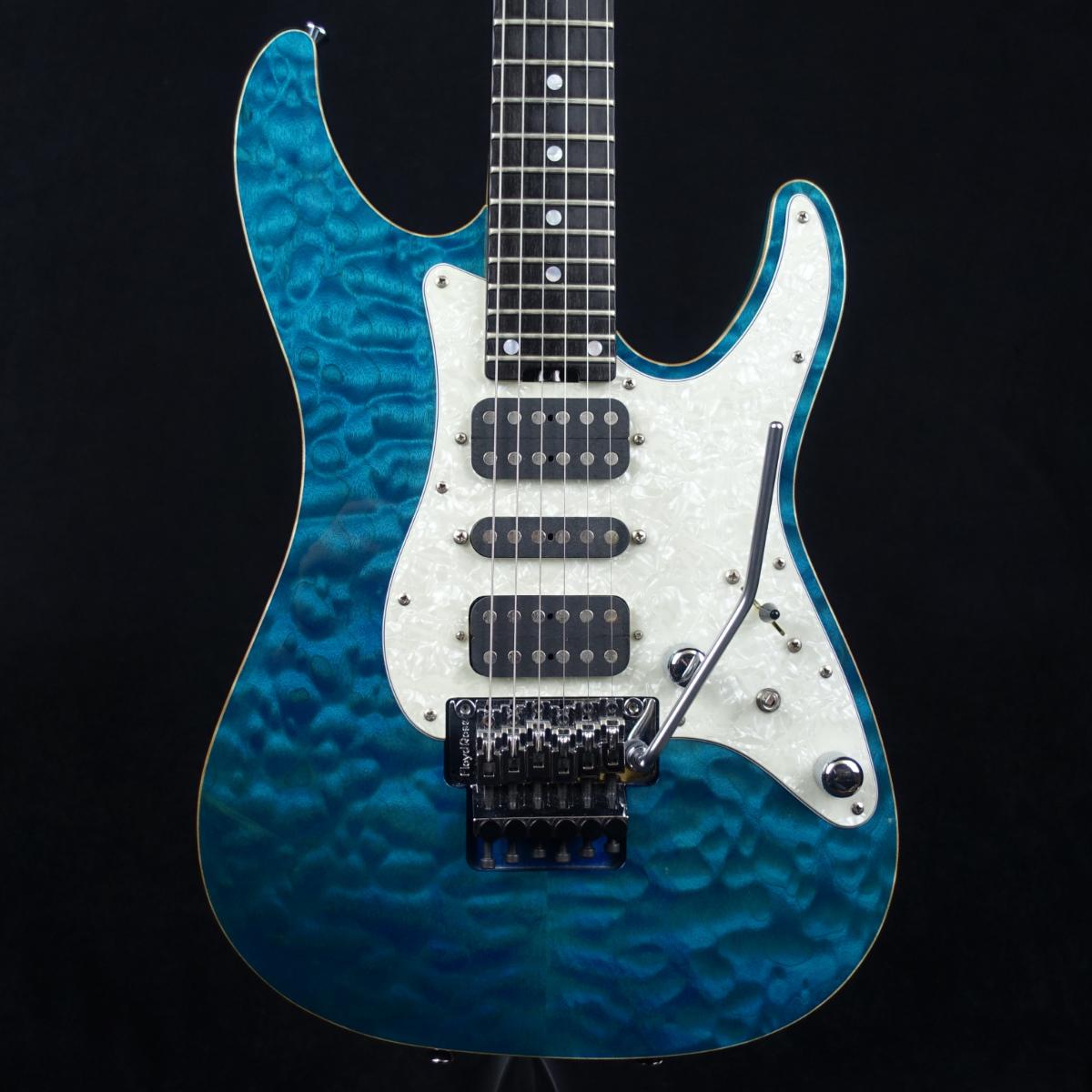 SCHECTER EX-5-24-CTM/FRT M/HR Black Aqua 2009 <シェクター>｜平野