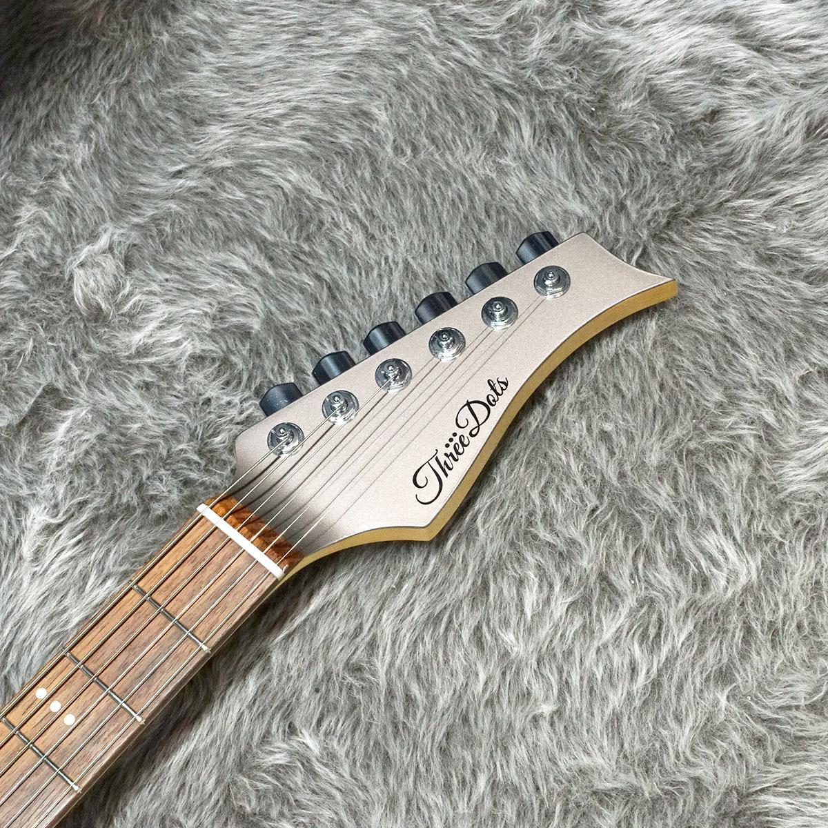 ThreeDots Guitars Model S LS-SPC Dolphin Gray Metallic｜平野楽器 ロッキン オンラインストア